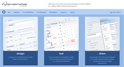 Desktop Screenshot of openresearchexchange.com